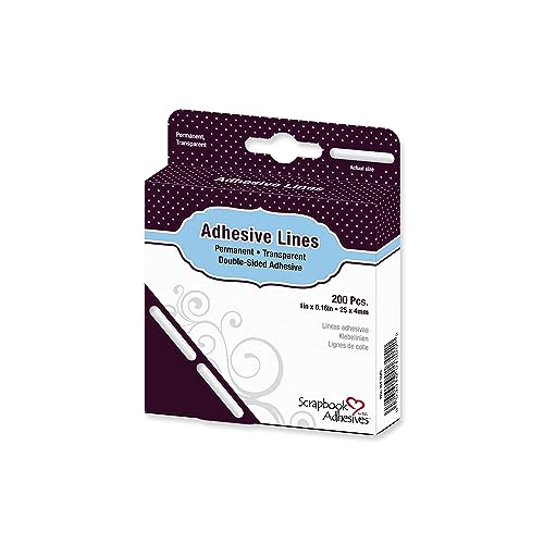 Scrapbook Adhesives by 3L 01305 Adhesive Lines - 1" Adhsive Lines