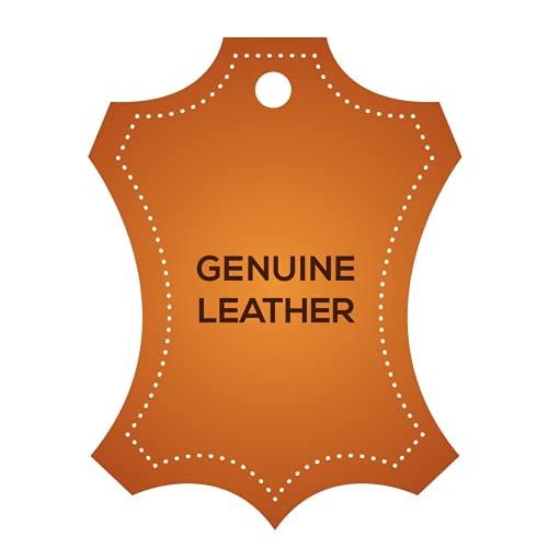 TOFL Genuine Top-Grain Leather Strap | 72 Inches Long | 1/2 Inch Wide | 1/8 Inch Thick (7-8 oz) | 1 Leather Strip for DIY Arts & Craft Projects, Clothing, Jewelry, Wrapping | Orange