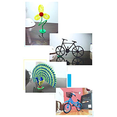 20 Sheets 3D Printer Drawing Molds Paper Stencils for 3D Printing Pen, 40 Patterns and a Clear Plate Set
