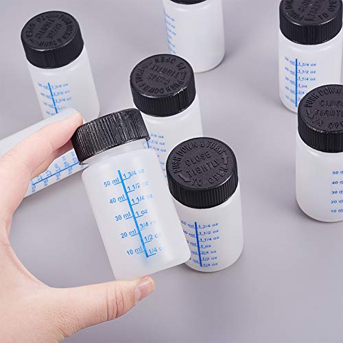 WANDIC Paint Touch Up Bottles with Brush and Mixing Ball, 8 Pcs Touchup Paint Applicator Bottle for Car, Model and Hobby Painting - 60 ml Liquid Capacity