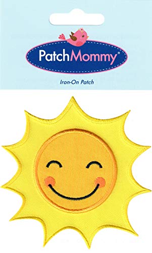 PatchMommy Sun Patch, Iron On/Sew On - Appliques for Kids Baby