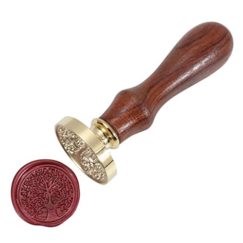 Tree of Life Wax Seal Stamp, Yoption Vintage 30mm Sealing Stamp Head for Decorating Wedding Letters Invitations Envelopes Gift Packing