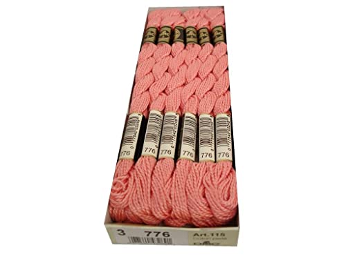 DMC 115 3-776 Pearl Cotton Thread, Medium Pink