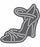 Rhinestone Genie HIGH Heel-Elegant 5" Magnetic Rhinestone Template, Black