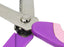 JISTL Pinking Shears for Fabric, Stainless Steel Handled Professional Dressmaking Sewing Scissors Zig Zag Fabric Craft Scissors 9.3 inch Scalloped (Purple)