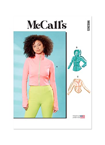 McCall's Misses' Knit Corset Style Jacket Sewing Pattern Kit, Design Code M8365, Sizes 4-6-8-10-12