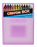 It's Academic Crayon Box with Hinged Lid and Snap Closure, Clear, Purple, and Green Plastic, (Pack of 16) (Colors May Vary)
