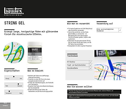 Liquitex Professional Effects Medium, 237ml (8-oz), String Gel