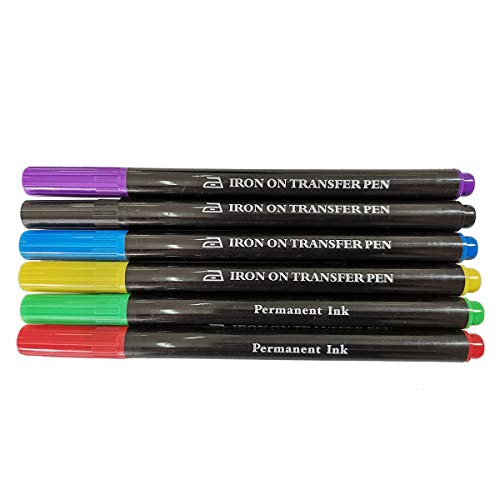 ibotti Iron On Transfer Pens, Embroidery Transfer Pen, 6 Pack