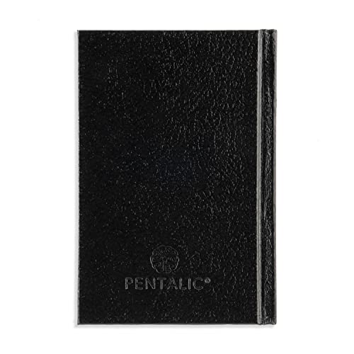 Pentalic 4" x 6" Traditional Hardbound Sketchbook, 220 Pages, Black