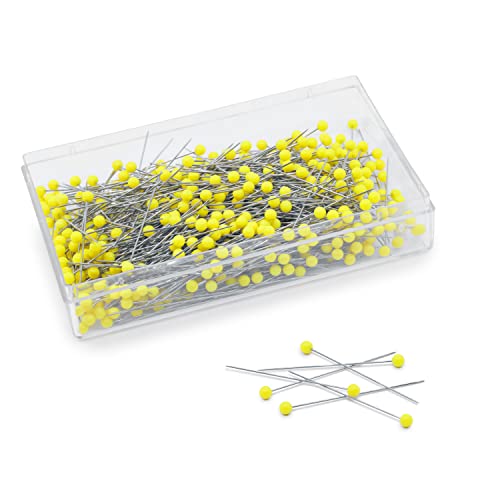 Dritz 3009 Quilting Pins, 1-3/4-Inch, Yellow (500-Count)