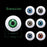 Tanlee 20 pieces 26mm / 1 Inch Halloween Eyes Scary Eyes Plastic Half Round Doll Eyeballs Halloween Horror Props for Halloween DIY Accessories, 7 Colors