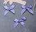 Sowaka 50 Pcs Mini Satin Bowknot Ribbon Bows Flower Supplies for Gift Present Wrapping Scrapbooking Décor Sewing DIY Crafting Project Christmas Thanksgiving Wedding Parties Decoration (Purple)