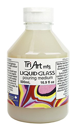 Tri-Art Liquid Glass Pouring Medium 500mL, 16.9 Fl Oz (Pack of 1)