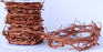 Artificial Barbed Wire Ribbon Trim Real Leather Cord for Party Home Decoration, Gift Boxes, DIY Crafts - 33 Feet Spool by Cords Essentials (Copper)