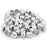 Teensery 120 Pcs End Caps 6MM 8MM 10MM Leather Cord Ends Caps Glue in Tassel Caps Clasps for DIY Tassel Bracelet Necklace Jewelry Making (Silver)