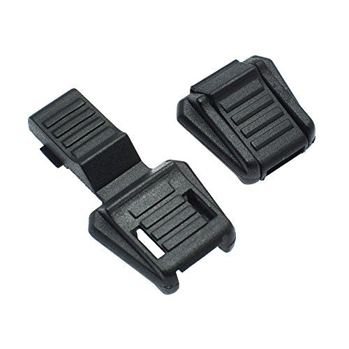 50pcs Zipper Pull Cord Lock Cord Ends Paracord Clips Plastic Buckle for Paracord Cord,Shoes,Molle Backpack Accessories