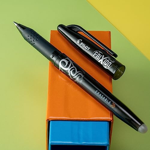 Pilot, FriXion Ball Erasable & Refillable Gel Ink Pens, Fine Point 0.7 mm, Pack of 2, Black