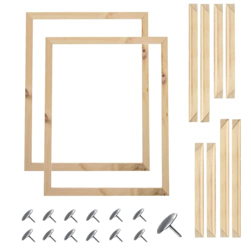 ENLAYER 40X50 cm Wooden Frame DIY Picture Frames Art Suitable for Home Decor Painting Digital Diamond Drawing Paintings, Display Pictures 16x20 picture frames for wall (2PCS-40*50 CM)