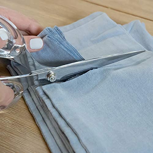 OfficeGoods Acrylic & Stainless Steel 9" Scissors - Modern Design for the Stylish Home, Office, or School - Perfect for Arts & Crafts, Scrapbooking, Fabric, & Sewing - Silver
