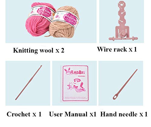 cdbz Knitting Machine,22 Needles Knitting Machine,Smart Weave Knitting Round Loom Knitting Machines Knitting Board Rotating Double Knit Loom Machine Kit for Adults/Kids DIY Knit Scarf Hat Sock B