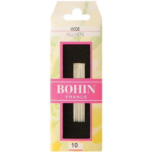 Bohin Milliners Hand Needles, Size 10, 15 Per Package