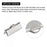 uxcell 200Pcs Ribbon Crimp Clamp Ends, 16mm Bookmark Pinch Cord End Clasps for DIY Craft Making, Silver Tone