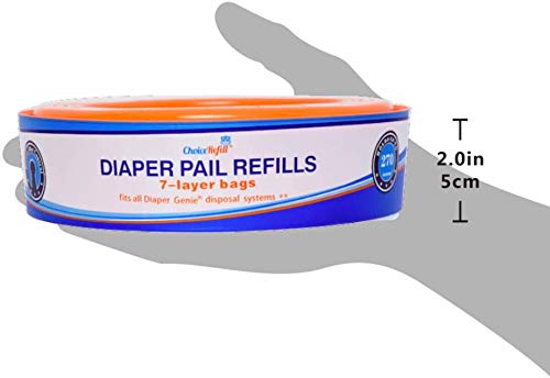 ChoiceRefill Compatible with Diaper Genie Pails, 4-Pack, 1080 count
