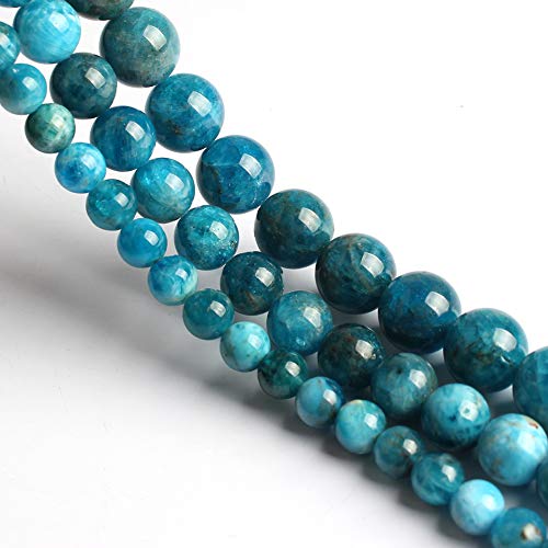 Song Xi Blue Apatite Stone Beads 10mm 15inches Beads for Jewelry Making Beads Bracelets
