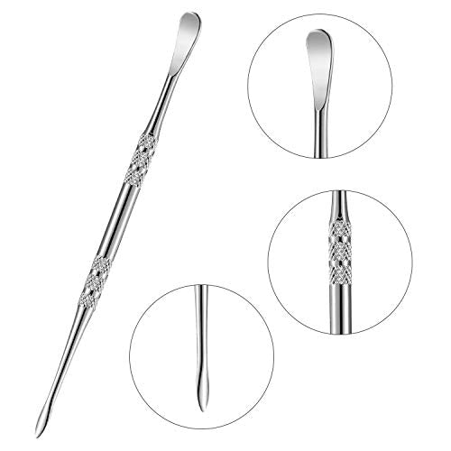 Mudder 3 Packs Wax Carving Tool Wax Tool Carving Tool Stainless Steel Tool Spoon 4.75 Inch (Silver)