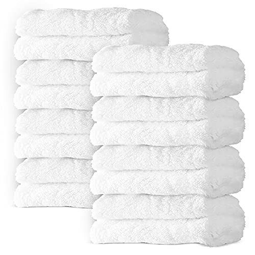 8 Pack Large Burp Cloths for Baby - 20" by 10" Ultra Absorbent Burping Cloth, Baby Washcloths, Newborn Towel - Milk Spit Up Rags - Burpy Cloths for Unisex, Boy, Girl - Burp Cloths Set(White)