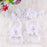 30 PCS Rhinestone Pearl White Chiffon Flower Sewing Fabric Appliques for Clothing, Headbands Flower, Crafts, Party Decoration, Sewing Applique