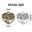 100pcs Heart Charm Alloy Tree of Life Charms Pendants Heart Charms Beads Craft Supplies for DIY Jewelry Earrings Necklace Making,Antique Bronze and Antique Silver