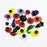 PZRT 50pcs Black Buttons Plastic Ornaments for Shoe Charms DIY Ornaments