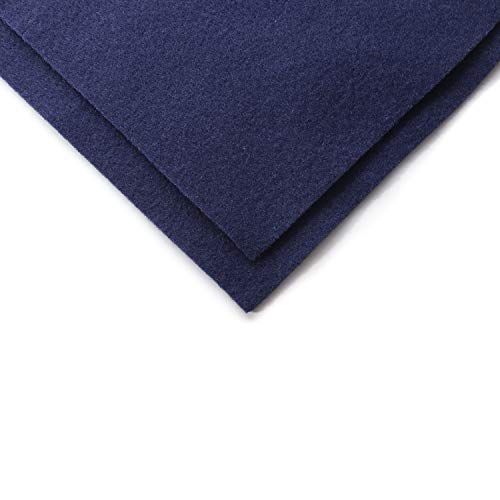 Barcelonetta | Acrylic Felt Fabric | 72'' Inch Wide | 1.5mm Thick | DIY Arts & Crafts, Sewing, Cushion and Padding (Navy Blue, Half Yard)