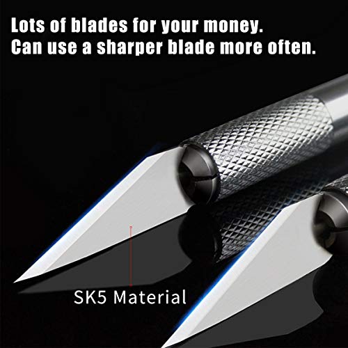 DIYSELF 200 PCS Exacto Knife Blades #11, Exacto Knife Replacement Blades, High Carbon Steel #11 Blades Refills with Storage Case, Exacto Blades 11 for Craft, Hobby, Scrapbooking, Stencil, Leather
