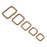 Swpeet 50 Pcs Bronze Assorted Metal Rectangle Ring, Webbing Belts Buckle for for Belt Bags DIY Accessories - 13mm / 15mm / 20mm / 25mm / 35mm