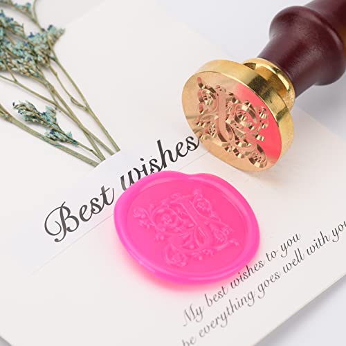 iTERYOU 2Pcs Letter J Wax Seal Stamp with Gift Box, A to Z Series Wax Stamp, Letter J Wax Seal Stamp Kit for Thanksgiving