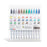 KINGART Studio Twin-Tip Sketch Markers, Set of 24 Unique & Vivid Colors