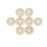 Chenkou Craft 100pcs 1" 25mm Handmade with Love Wood Buttons Craft Sewing Button (1"(25mm))