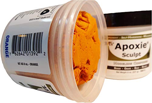 Aves Apoxie Sculpt 1 lb. Orange, 2 Part Modeling Compound (A & B)