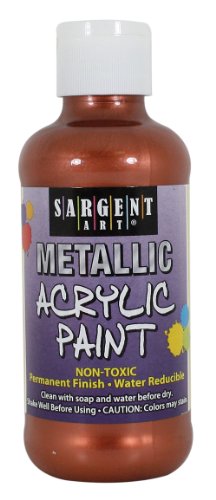 Sargent Art 25-2394 8-Ounce Metallic Acrylic Paint, Copper