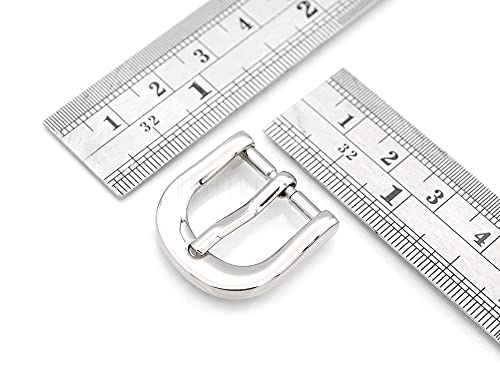 CRAFTMEMORE 4pcs Belt Buckle Single Prong Buckles Belt Purse Making Leather Craft fits 5/8, 3/4, 1 Inch Strap SC97 (3/4 Inch, Gunmetal)