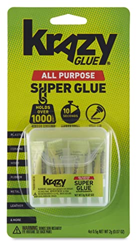Krazy Glue KG58248SN Purpose Singles, 0.5 oz. Tubes, Multicolor, 4 Count