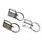 AuInn 150 PCS Key Fob Hardware 3 Colors Keychain Fob Wristlet Hardware with Key Ring 1 Inch (50 Sets Each Color)