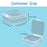 V-TOP 24 Pack Small Clear Plastic Storage Containers with Hinged Lids for Organizing, Mini Beads Storage Containers Box for Jewelry, Hardware, Game Pieces, Crafts,Tiny Beads and More Small Items