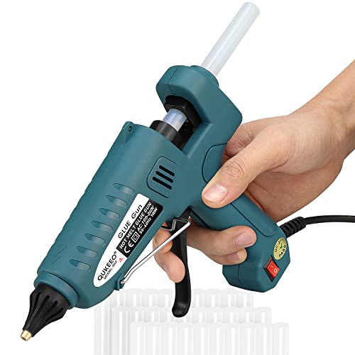 Hot Glue Gun, Hot Glue Gun Kit Includes 100 Watt Hot Glue Gun Full Size Supplied with 30 Hot Glue Sticks