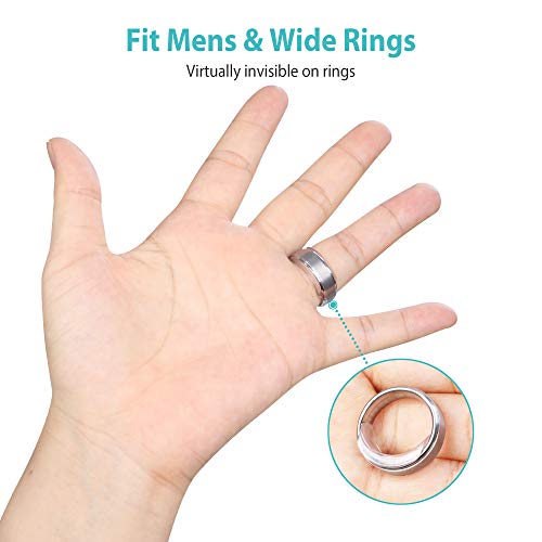 Invisible Ring Size Adjuster for Loose Rings Ring Adjuster Sizer Fit Any Rings Ring Guard Spacer (Clip-ON, 8 PCS)