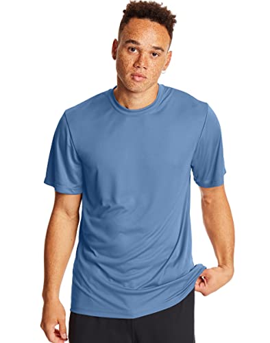 Hanes mens Sport Cool Dri Performance Tee fashion t shirts, Light Blue, X-Large US