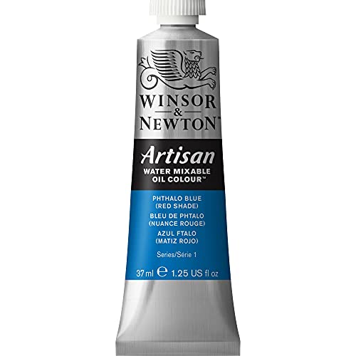 Winsor & Newton Artisan Water Mixable Oil Colour, 1.25-oz (37ml), Phthalo Blue (Red Shade)